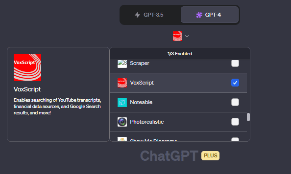 VoxScript ChatGPT plugin, ChatGpt Plugins for Web Search and Data Scraping