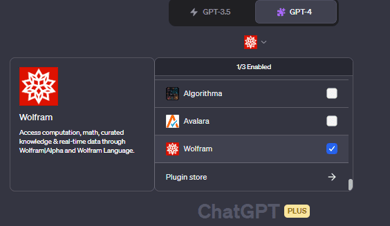 Wolfram ChatGPT plugin, ChatGPT Plugins for Students