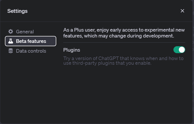How to enable plugins on ChatGPT