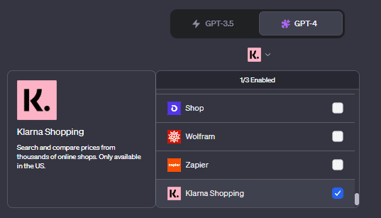 https://gptpluginz.com/wp-content/uploads/2023/09/Klarna-Shopping-ChatGPT-plugin-store.png