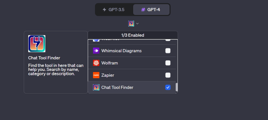 Chat Tool Finder ChatGPT Plugin