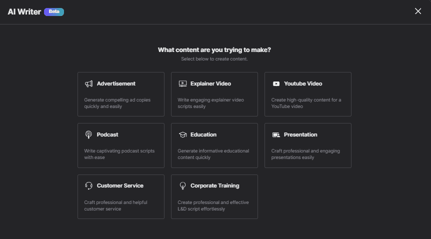 Lovo AI Review , screenshot lovo ai platform