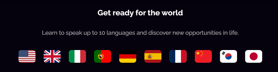 Different languages supported by Trancy Extension
