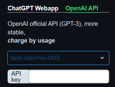 ChatGPT Powered Search OpenAI API key
